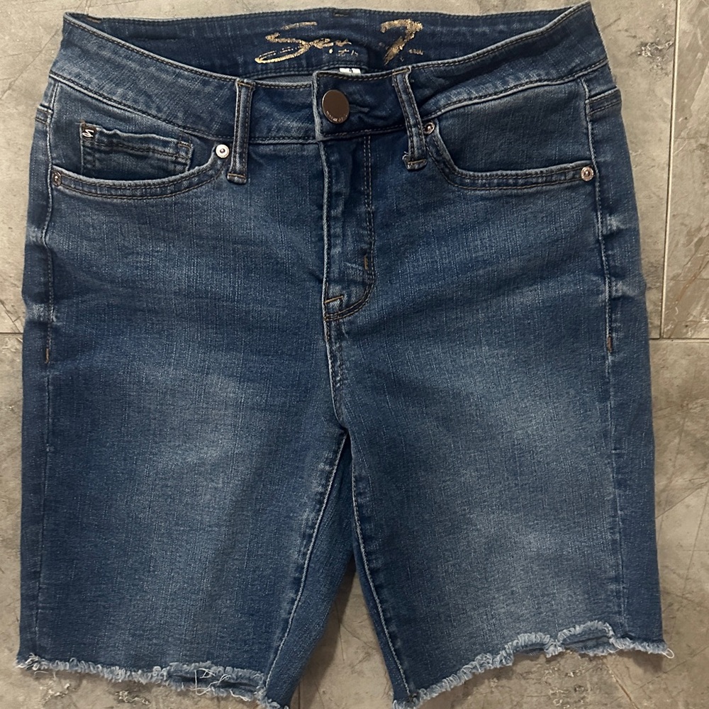 Seven7 Women's Blue Jean Shorts